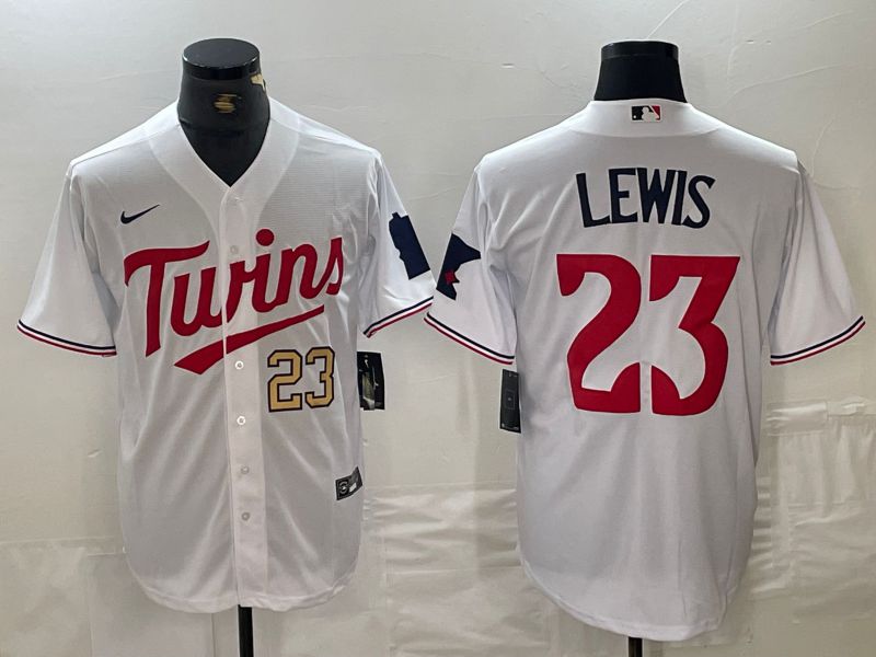 Men Minnesota Twins #23 Lewis White 2024 Nike Game MLB Jersey style 3->->